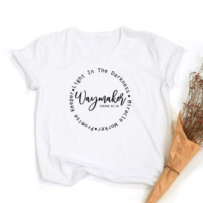 Christian TShirt br Way Maker Miracle Worker Lords Guidance Earrings