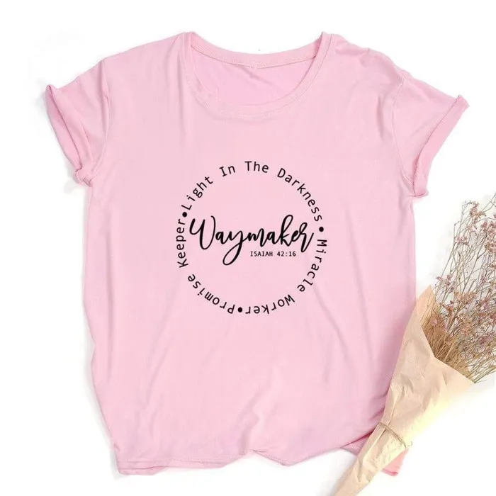 Christian TShirt br Way Maker Miracle Worker Lords Guidance Earrings