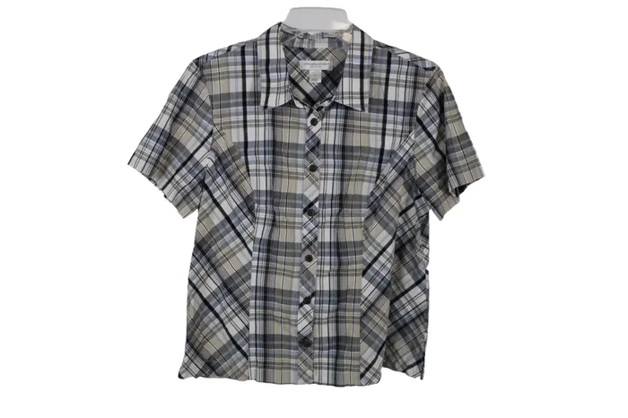 Christopher Banks Plaid Shirt LG Petite Christopher Banks Earrings