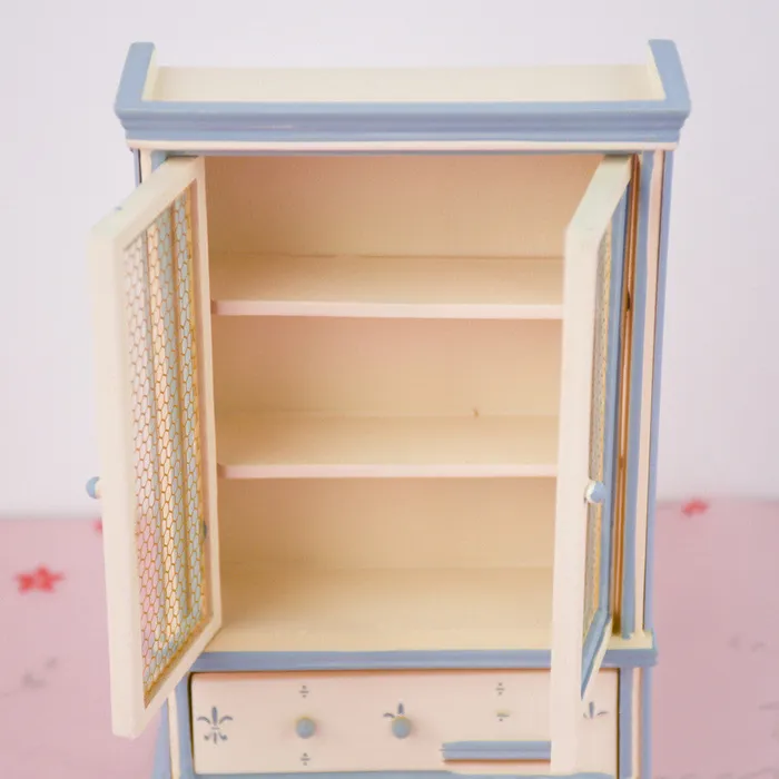 CJ Earrings Mini Furniture Cabinet Bookcase for 112 Scale Dollhouse