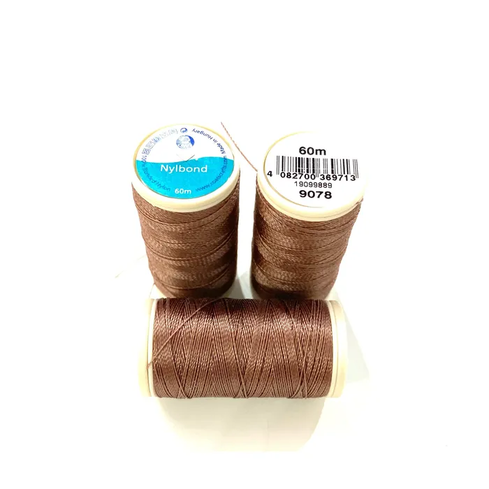 Coats Nylbond extra strong beading thread 60mt chocolate 9078 Peppy Beads Earrings Coats Nylbond extra strong beading thread 60mt chocolate 9078 Peppy Beads Earrings