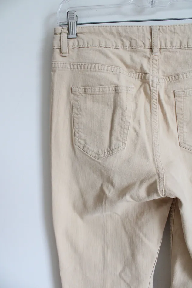 Coldwater Creek Pale Yellow Straight Denim Jeans 6 Coldwater Creek Earrings