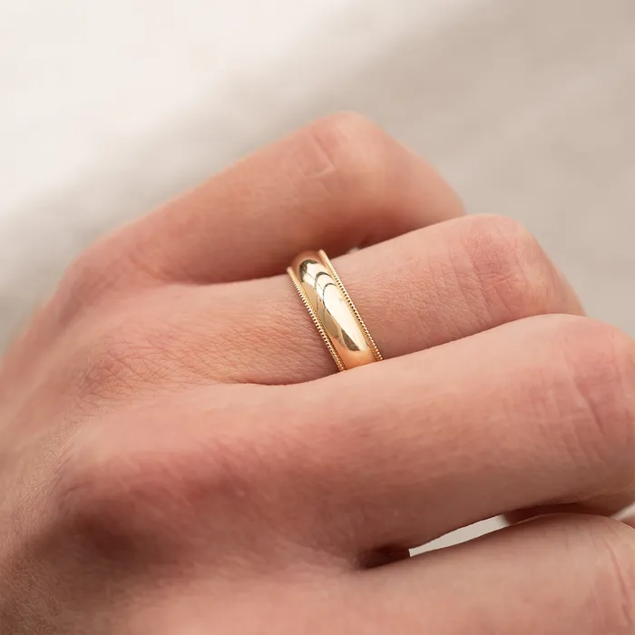 Consider Bridal Rings The Milgrain Band