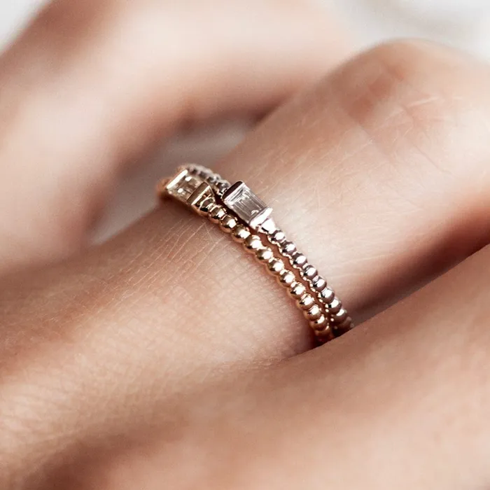 Consider the Wldflwrs Earrings Seed Baguette Stacker
