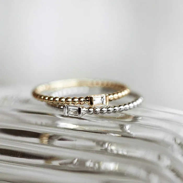 Consider the Wldflwrs Earrings Seed Baguette Stacker