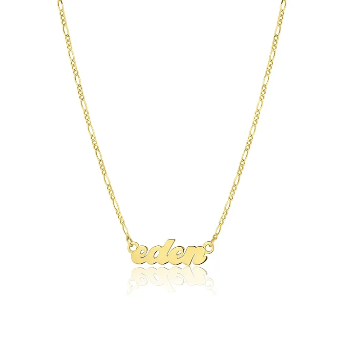 Consider the Wldflwrs Horizontal Nameplate Necklace Necklaces