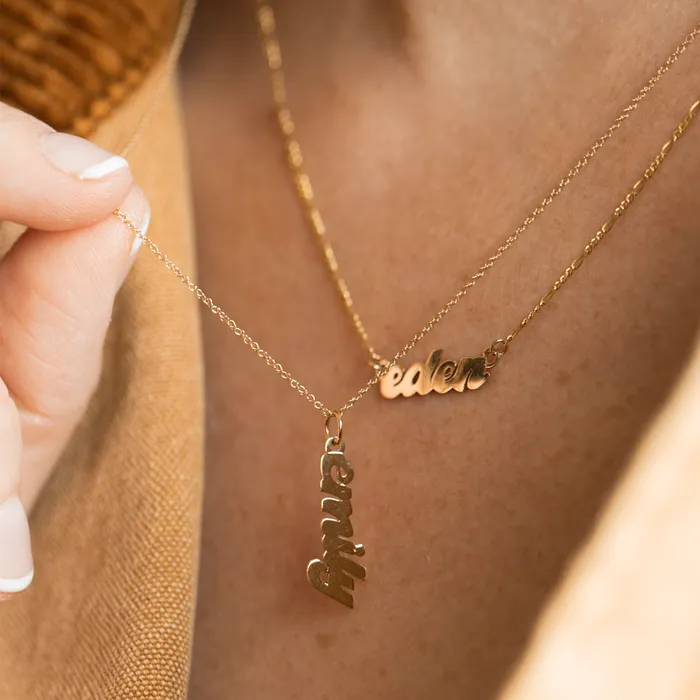 Consider the Wldflwrs Horizontal Nameplate Necklace Necklaces Consider the Wldflwrs Horizontal Nameplate Necklace Necklaces