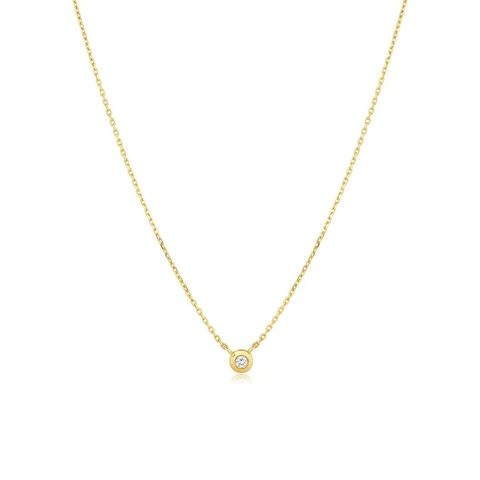 Consider the Wldflwrs Necklaces Birthstone Bezel Necklace
