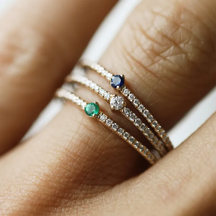 Consider the Wldflwrs Necklaces Pav Birthstone Stacker Consider the Wldflwrs Necklaces Pav Birthstone Stacker
