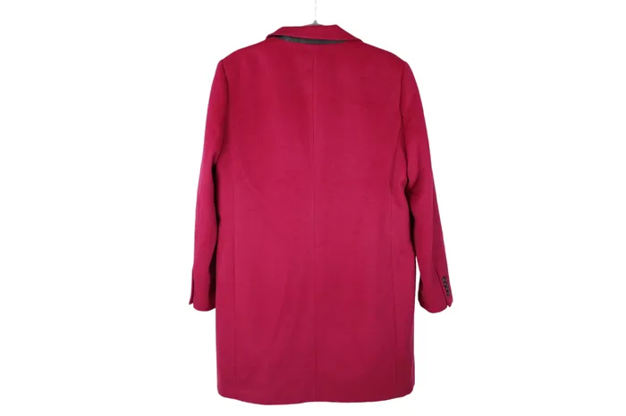 Court Rowe Earrings Court Rowe Fusia Pink Wool Coat L