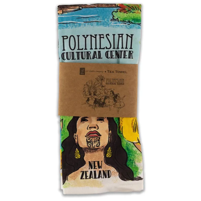 CPIARTSTUDIO Necklaces Art Studio Custom Polynesian Cultural Center Tea Towel