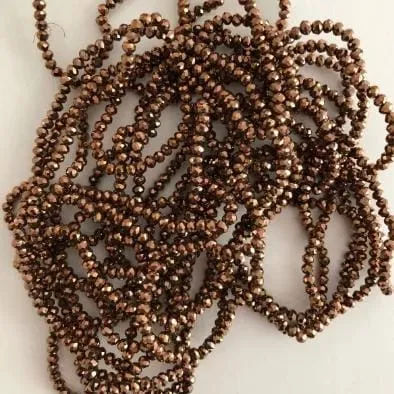 Crystal faceted rondelle 3mm Beads PBC3C1 Peppy Beads Earrings