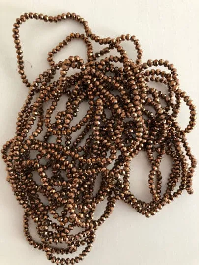 Crystal faceted rondelle 3mm Beads PBC3C1 Peppy Beads Earrings