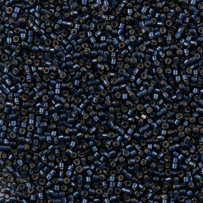 DB2192 Duracoat Semi Frosted Silver Lined Dyed Montana Miyuki Delica 110 Peppy Beads Necklaces DB2192 Duracoat Semi Frosted Silver Lined Dyed Montana Miyuki Delica 110 Peppy Beads Necklaces