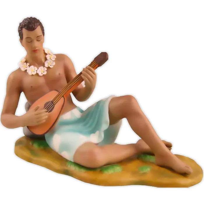 DBIHAWAII Fine Porcelain Ukulele Boy Figurine by Gil 10 Earrings