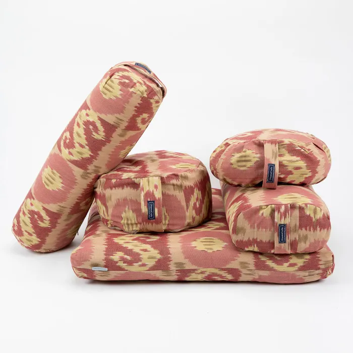 DharmaCrafts Earrings Ikat Zafu Zabuton Set