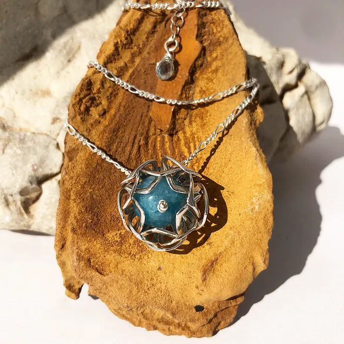 DharmaCrafts Lotus Pendant Necklace Necklaces