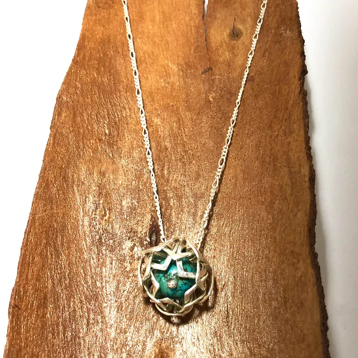 DharmaCrafts Lotus Pendant Necklace Necklaces