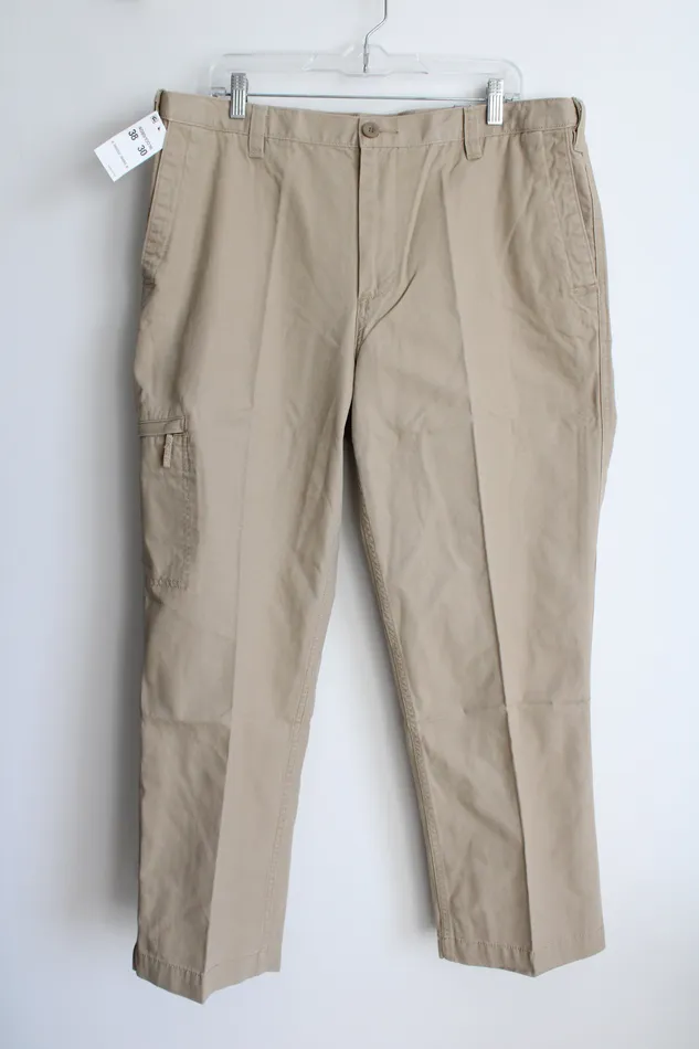 Dockers Earrings NEW Dockers Comfort Cargo Classic Fit Tan Pant 38X30