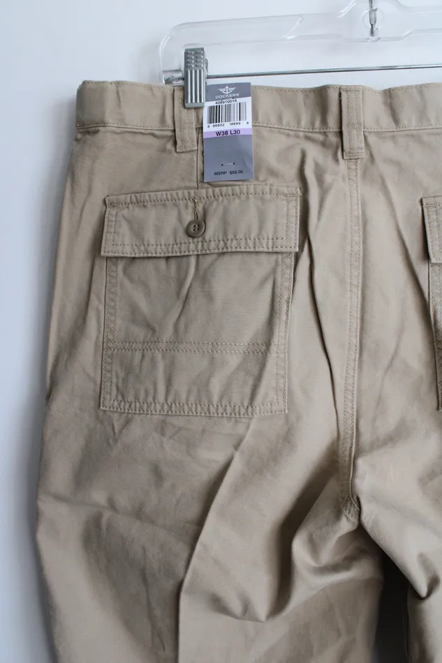 Dockers Earrings NEW Dockers Comfort Cargo Classic Fit Tan Pant 38X30