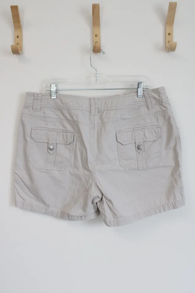 Dressbarn Khaki Shorts 14 Dressbarn Earrings