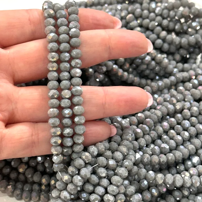 Earrings 6mm Crystal faceted rondelle beads PBC6C145 Peppy Beads