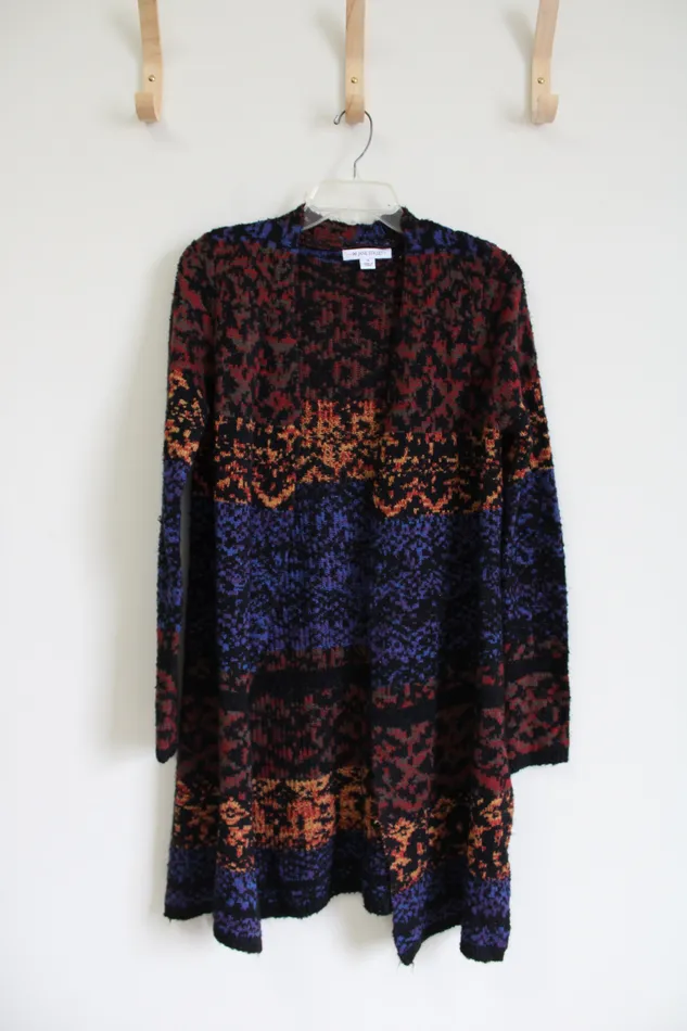 Earrings 99 Jane Street 99 Jane Street Long Multicolored Knit Cardigan M