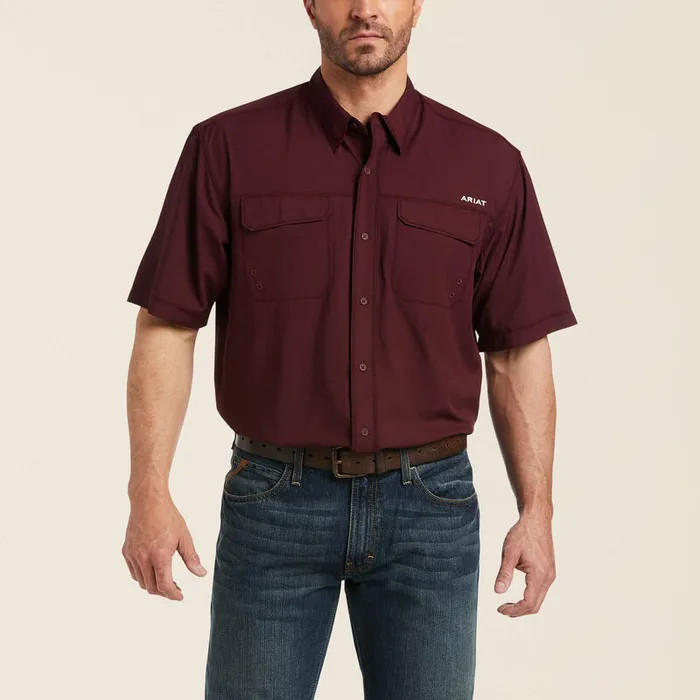 Earrings ARIAT MENS CLOTHING ARIAT MENS VENTTEK OUTBOUND CLASSIC FIT SHIRT BERRY BARK