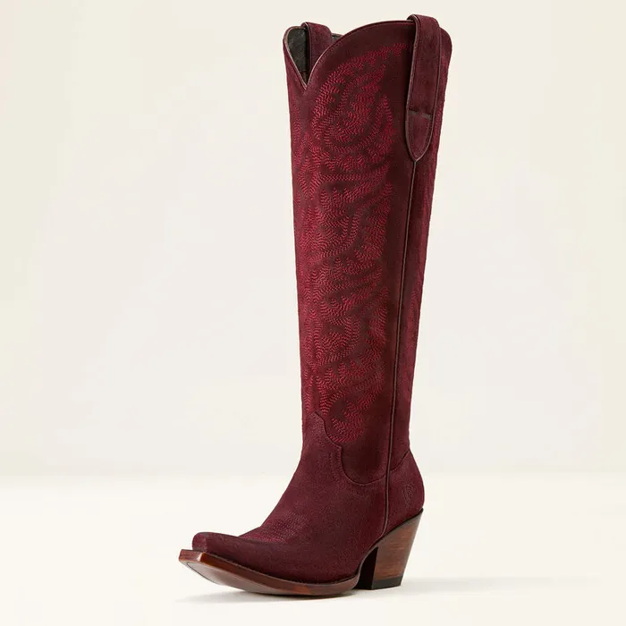 Earrings ARIAT WOMENS LARAMIE STRETCHFIT SUEDE WESTERN BOOT BURGUNDY Ariat Earrings ARIAT WOMENS LARAMIE STRETCHFIT SUEDE WESTERN BOOT BURGUNDY Ariat