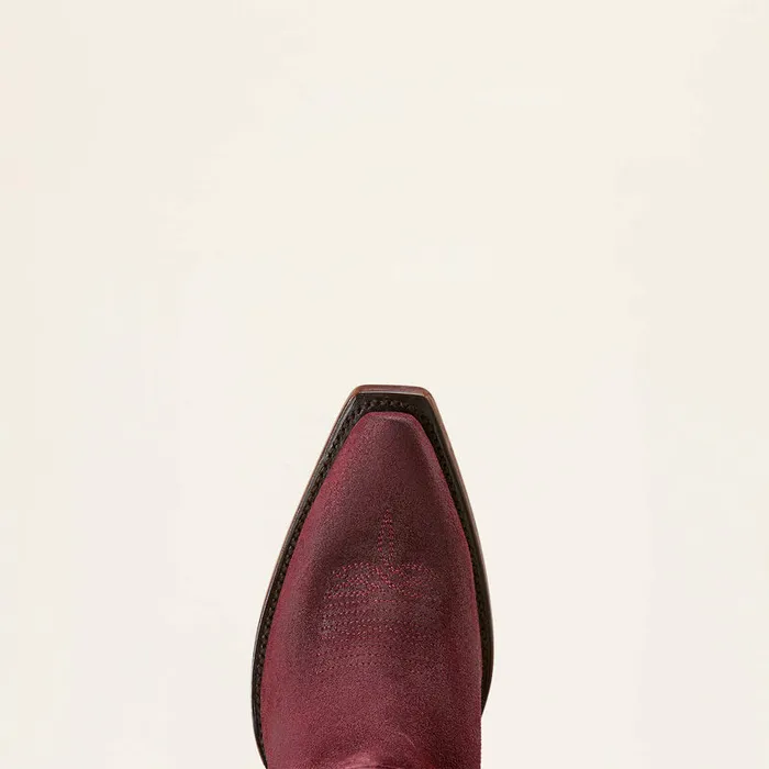 Earrings ARIAT WOMENS LARAMIE STRETCHFIT SUEDE WESTERN BOOT BURGUNDY Ariat