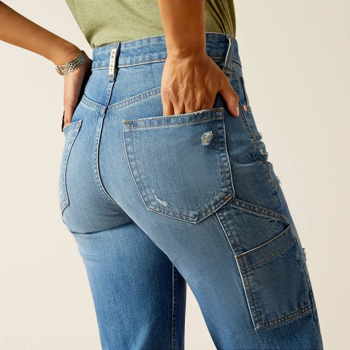 Earrings ARIAT WOMENS ULTRA HIGH RISE TOMBOY CARPENTER ALASKA STRAIGHT JEAN ARIAT CLOTHING