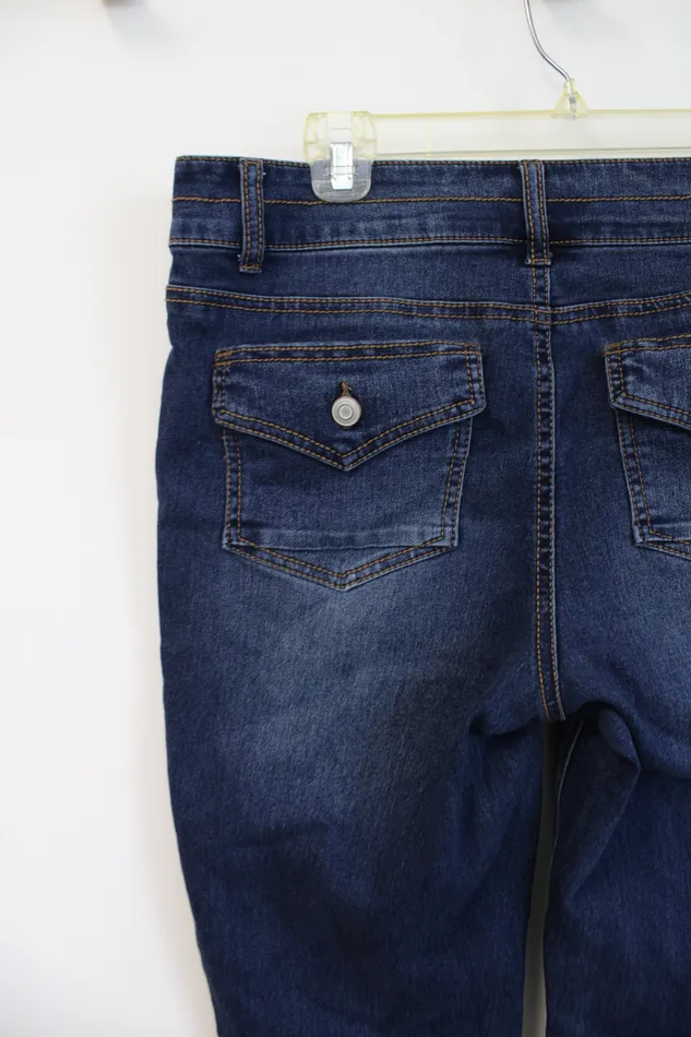 Earrings Attention Attention Dark Wash Jeans 10