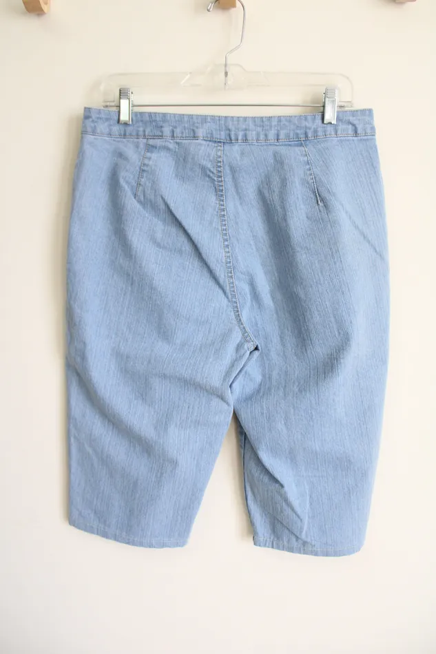 Earrings Bill Blass Bill Blass Stretch Denim Capri 12