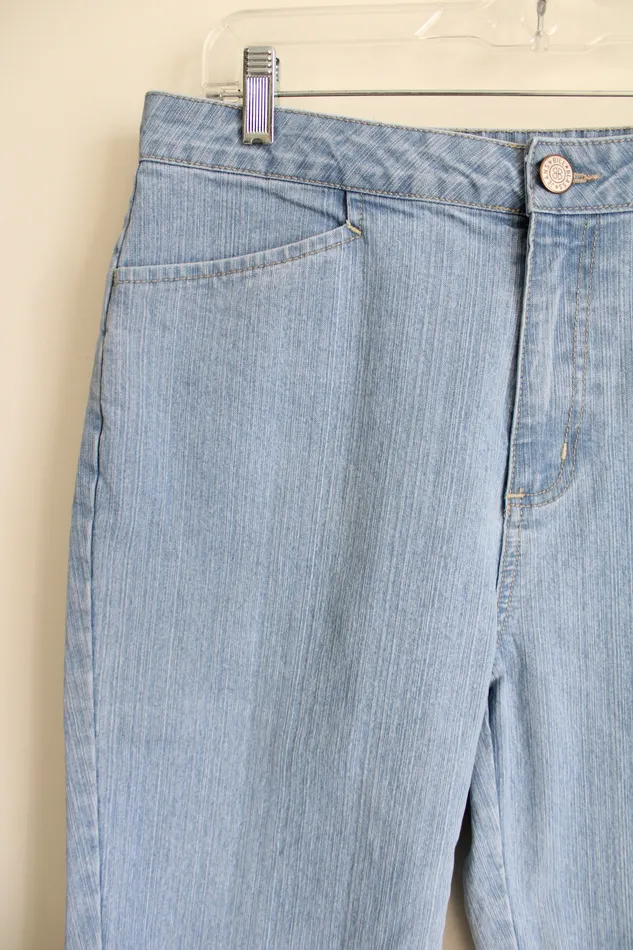 Earrings Bill Blass Bill Blass Stretch Denim Capri 12