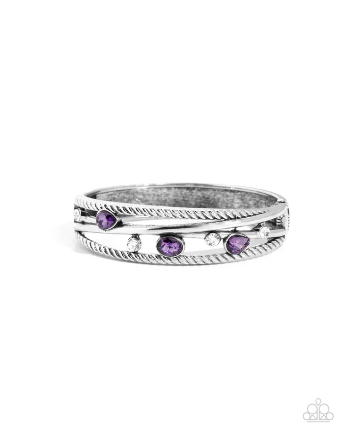 Earrings Bonus Bling Purple Paparazzi Accessories