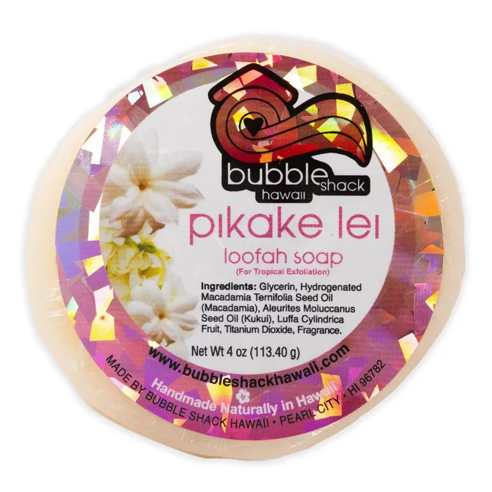 Earrings BUBBLESHACK Bubble Shack Pikake Lei Mini Lotion Loofah Soap Gift Set