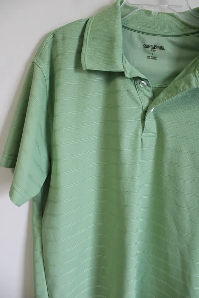 Earrings Canyon Creek Canyon Creek Golf Green Polo Shirt L