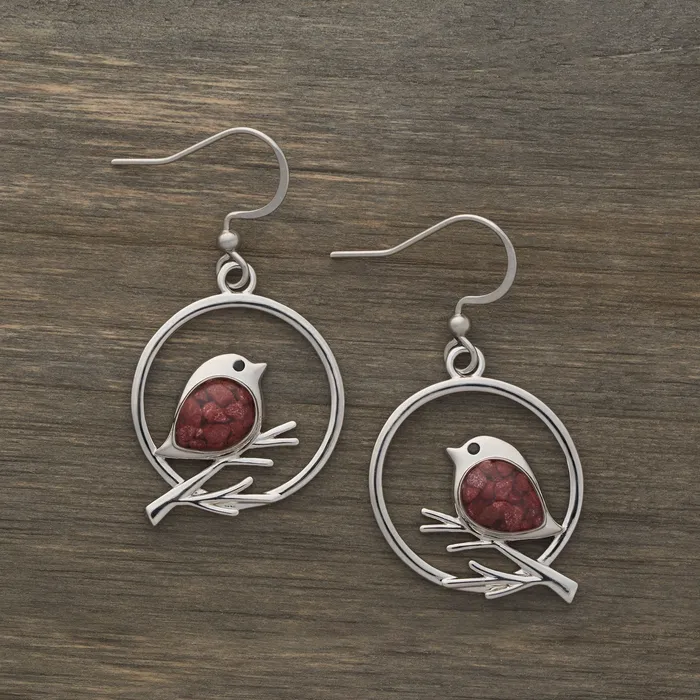 Earrings Chadds Ford Jewelry Cinnabar Birdie Branch Earrings