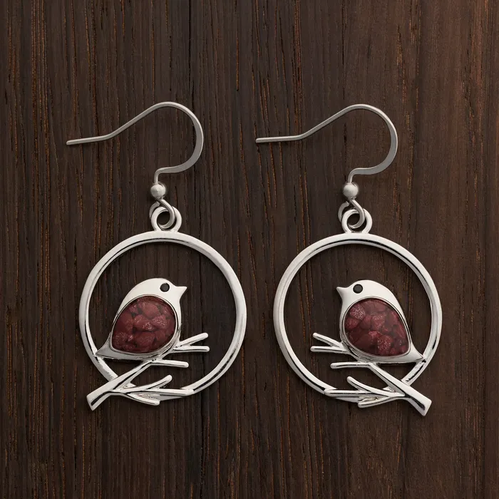 Earrings Chadds Ford Jewelry Cinnabar Birdie Branch Earrings