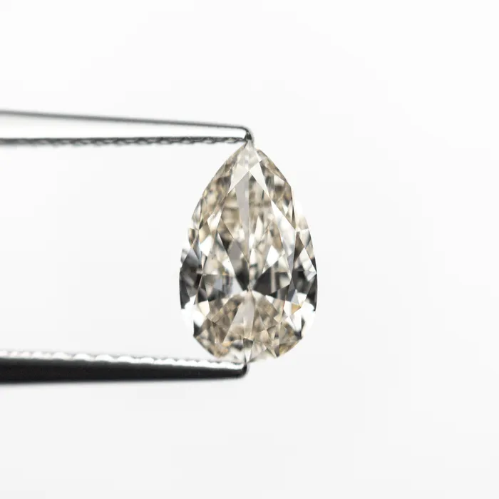 Earrings Champagne Brilliant Diamond 085ct Pear Misfit Diamonds