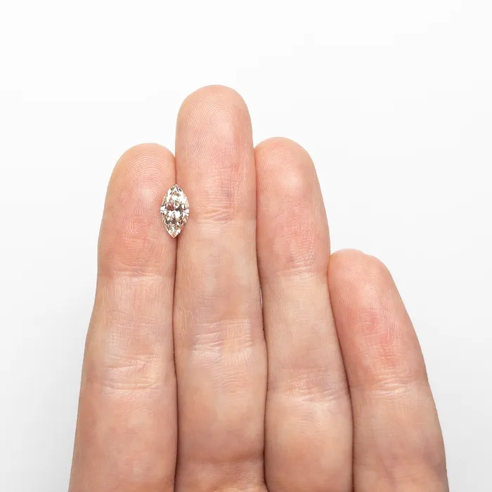 Earrings Champagne Brilliant Diamond 085ct Pear Misfit Diamonds