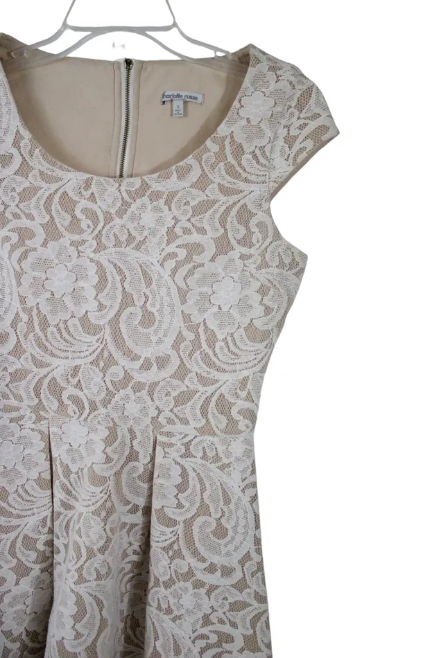 Earrings Charlotte Russe Nude Lace Dress S Charlotte Russe