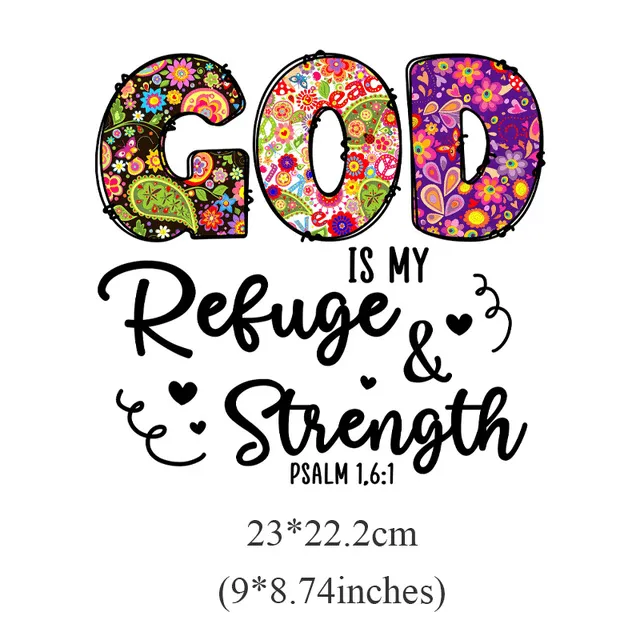 Earrings Christian Faith Iron on Decals Lords Guidance