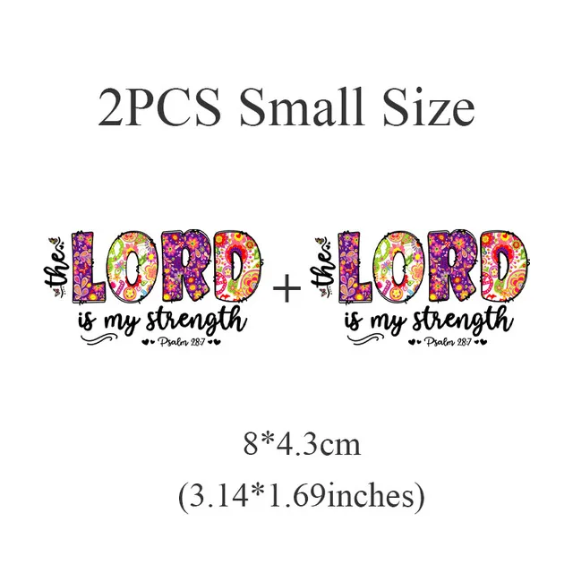 Earrings Christian Faith Iron on Decals Lords Guidance