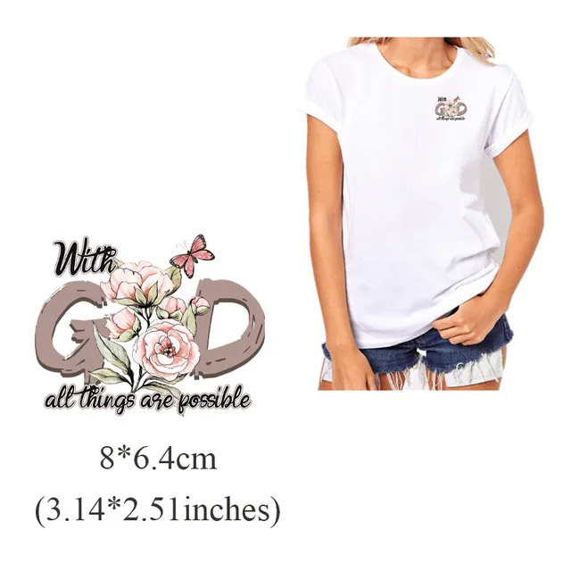 Earrings Christian Faith Iron on Decals Lords Guidance