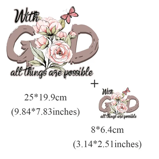 Earrings Christian Faith Iron on Decals Lords Guidance