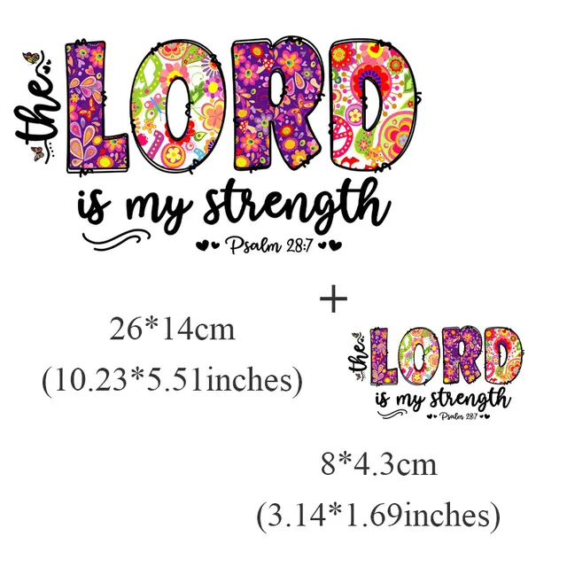 Earrings Christian Faith Iron on Decals Lords Guidance