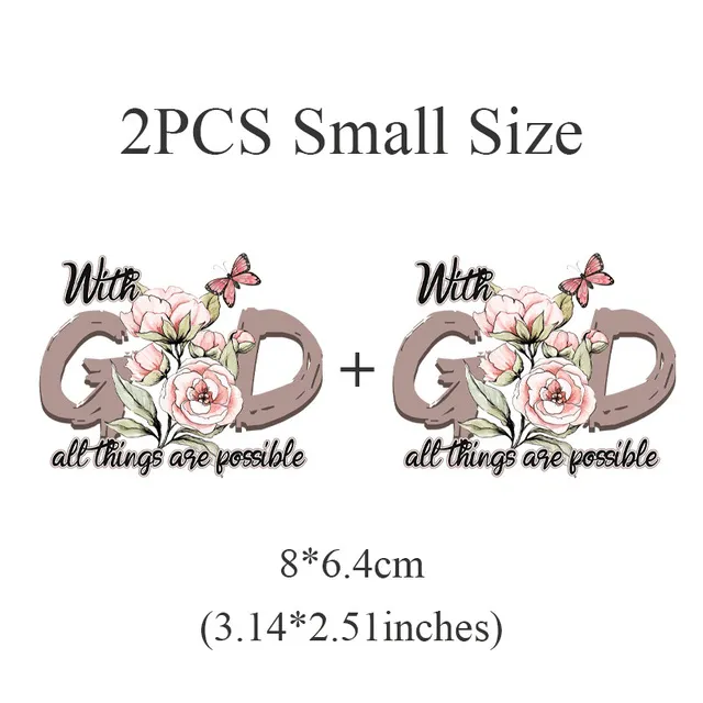 Earrings Christian Faith Iron on Decals Lords Guidance