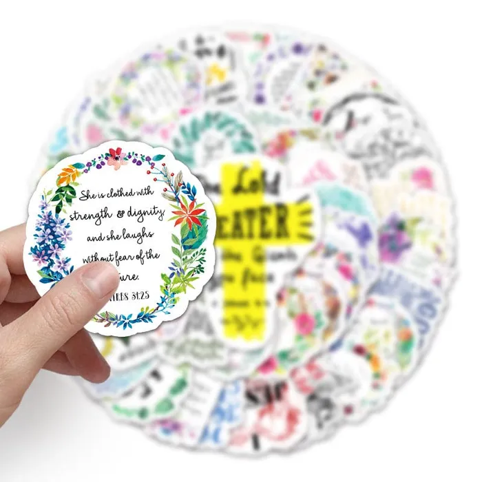 Earrings Christian Slogan Graffiti Stickers Lords Guidance