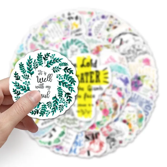 Earrings Christian Slogan Graffiti Stickers Lords Guidance